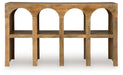 Luzmanacy - Natural Brown - Console Sofa Table - Tallahassee Discount Furniture (FL)