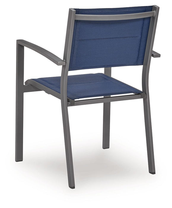 Rocky Creek - Sling Arm Chair (Set of 4) - Blue / Gray - Tallahassee Discount Furniture (FL)