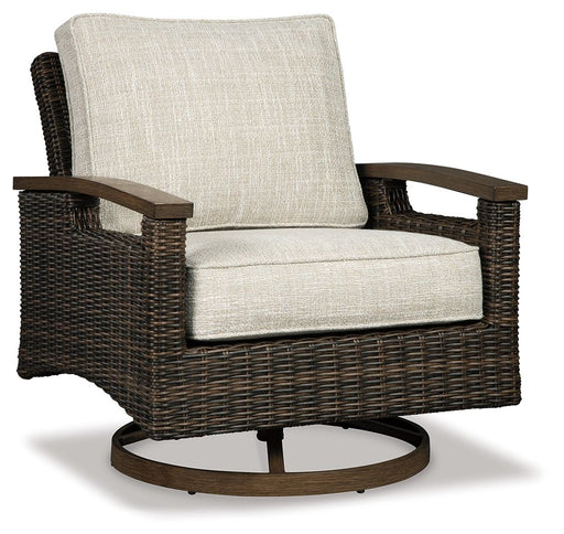 Paradise Trail - Swivel Lounge Chair (Set of 2) - Medium Brown - Tallahassee Discount Furniture (FL)