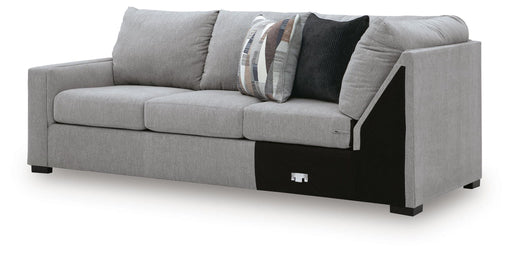 Lakepoint - LAF Sofa With Corner Wedge - Nickel - Tallahassee Discount Furniture (FL)