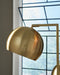 Sorcha - Metal Floor Lamp - Gold Finish / Black - Tallahassee Discount Furniture (FL)