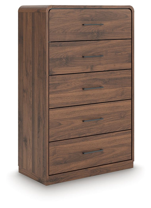 Fortlorn - Walnut Brown - Five Drawer Chest - Tallahassee Discount Furniture (FL)