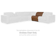Magic Man - Armless Chair With Manual Headrest - Caramel - Tallahassee Discount Furniture (FL)