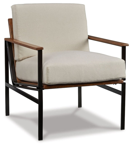 Tilden - Accent Chair - Ivory / Brown - Tallahassee Discount Furniture (FL)