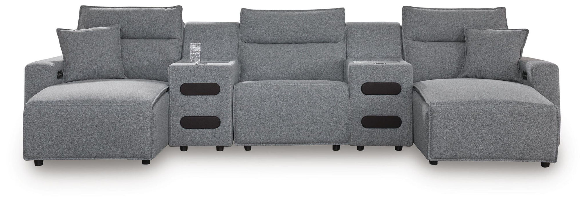 Modmax II - Reclining Sectional - Salt And Pepper - Tallahassee Discount Furniture (FL)