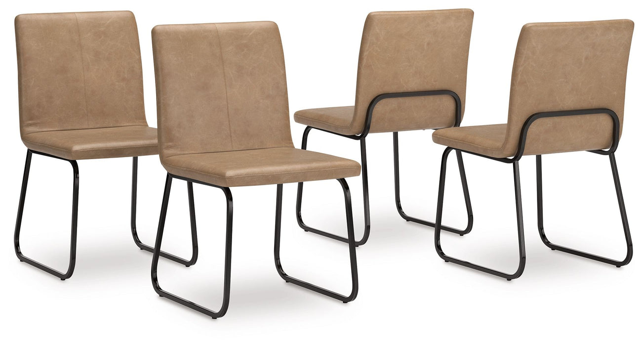 Pharwynn - Toast - Dining Upholstered Side Chair (Set of 4) - Tallahassee Discount Furniture (FL)