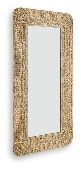 Norigan - Natural - Floor Mirror - Tallahassee Discount Furniture (FL)