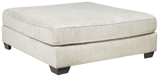 Rawcliffe - Parchment - Oversized Accent Ottoman - Tallahassee Discount Furniture (FL)