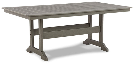 Visola - RECT Dining Table w/Umb OPT - Gray - Tallahassee Discount Furniture (FL)