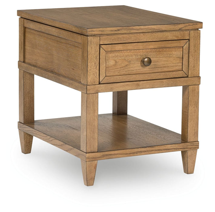Sharlance - Light Brown - Rectangular End Table - Tallahassee Discount Furniture (FL)
