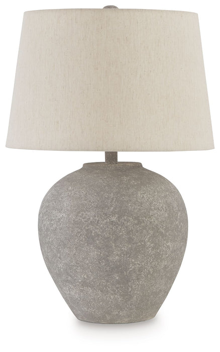 Dreward - Distressed Gray - Paper Table Lamp - Tallahassee Discount Furniture (FL)