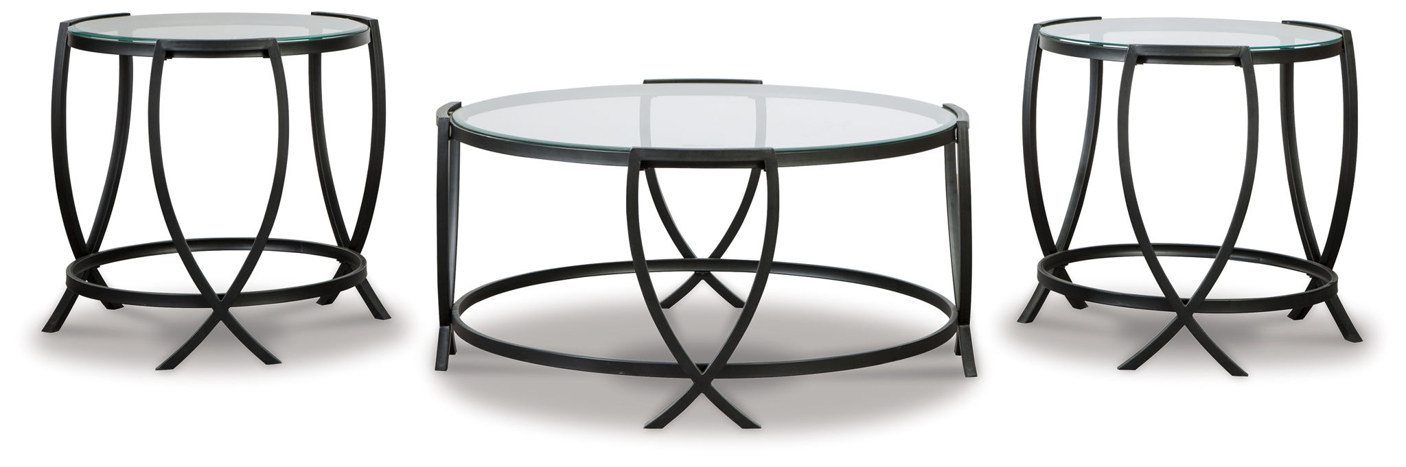 Tarrin - Occasional Table Set (Set of 3) - Black - Tallahassee Discount Furniture (FL)