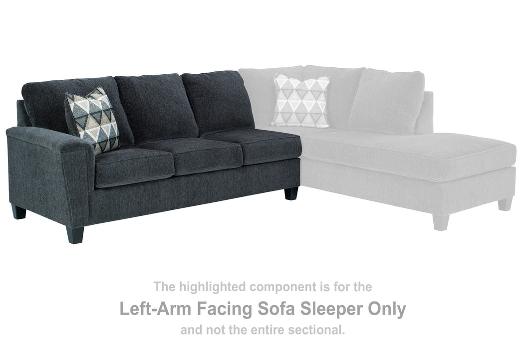Abinger - Smoke - LAF Sofa Sleeper - Tallahassee Discount Furniture (FL)